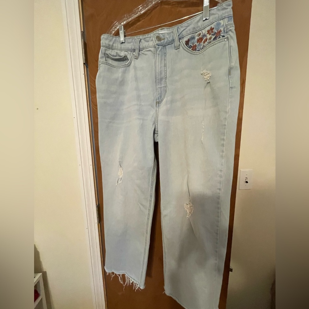 Lauren Conrad embroidered jeans